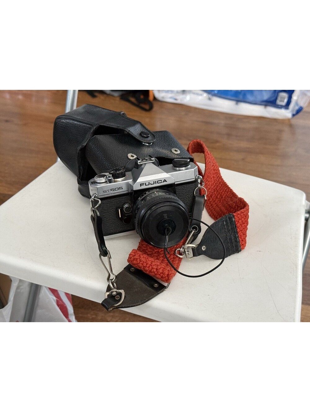 Fujifilm Fuji Fujica ST605 35mm SLR Camera w/ Lens, Working